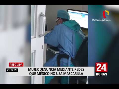 Arequipa: Mujer denuncia en Tik Tok a médico por no usar mascarilla