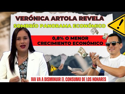 Verónica Artola revela sombrío panorama económico: Pronostica crecimiento del 0,8% y alza del IVA