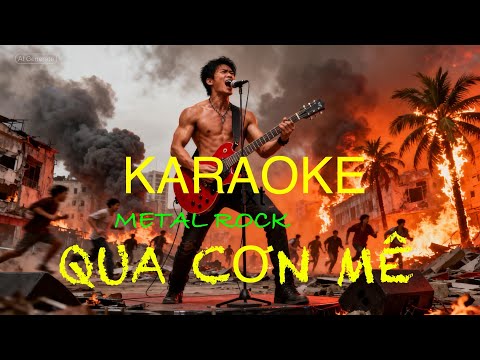 🎸🎸🎶 Qua Cơn Mê | KARAOKE - Metal Rock | TONE NAM | st: Trịnh Lâm Ngân | @ Nhac Anh iU