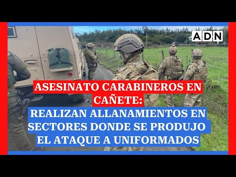 Carabineros asesinados en Cañete: realizan allanamientos en sectores cercanos al ataque