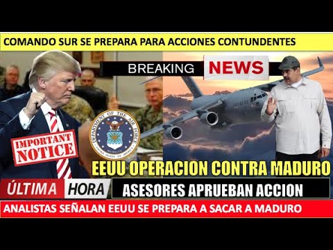 Asesores aprueban operacion contra Maduro EEUU habilita aviones de combate