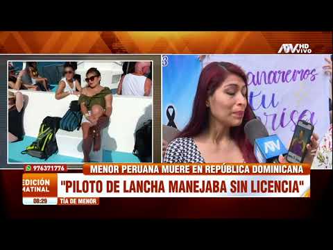 Peruana muere durante sus vacaciones en República Dominicana embestida por una lancha