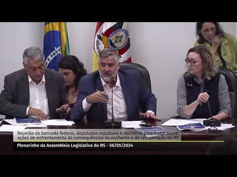 Ministro Paulo Pimenta participa de reunião com bancadas estaduais e federais do RS