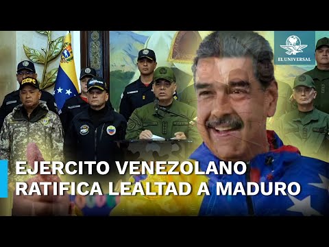 Fuerzas Armadas ratifican lealtad a Maduro ante acusaciones de fraude electoral