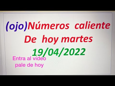 NUMEROS PERFECTO PARA HOY 19/04/22 DE ABRIL 2022 , NUMEROS PARA  GANAR EN LAS LOTERIAS