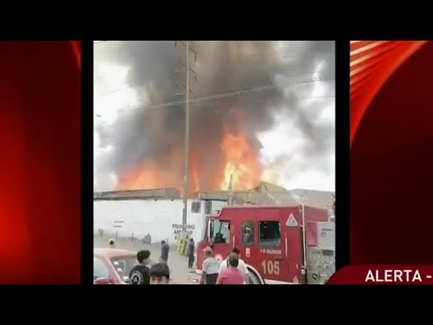 Villa el Salvador: Se registra incendio en Parque Industrial