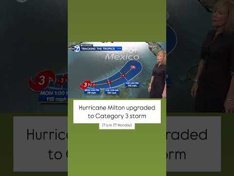 Milton strengthens into Cat. 3 hurricane as Florida prepares for massive evacuations