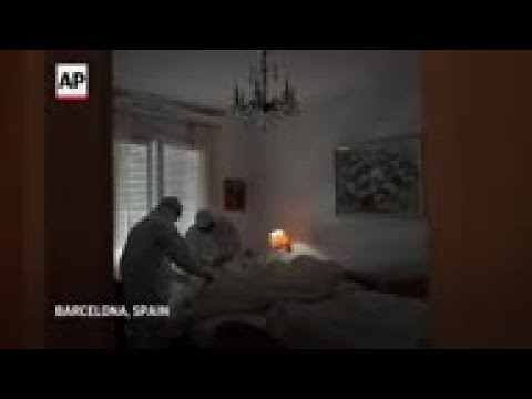 Madrid facility combats virus, loneliness in elderly
