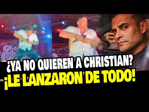 CHRISTIAN DOMINGUEZ: LE LANZARON BOTELLAS EN CONCIERTO ¿YA NO LO QUIEREN?