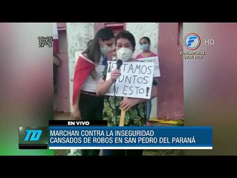 Marcharon contra la inseguridad en Itapúa