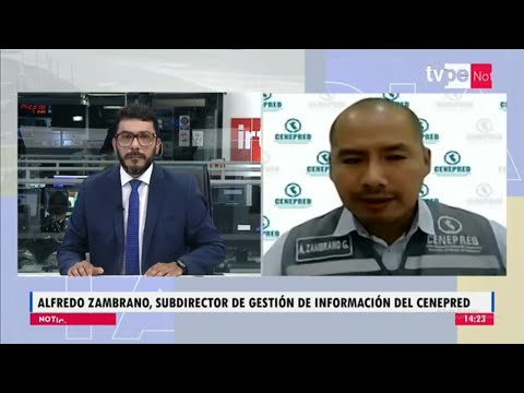 Noticias Tarde | Alfredo Zambrano, subdirector de Gestión de Información del CENEPRED - 07/02/2023