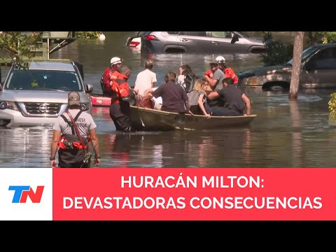 EL DÍA DESPUÉS DE MILTON: decena de muertos, calles desiertas y caos en el centro de Florida