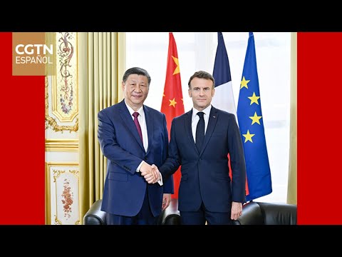 Xi Jinping se reúne con el presidente francés en París
