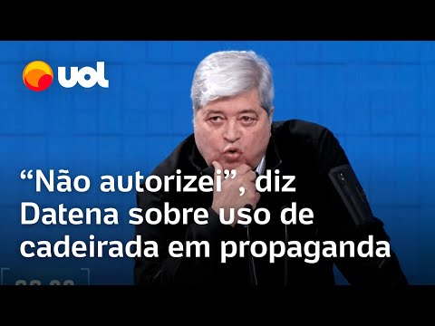 Datena diz que não autorizou uso de cadeirada em propaganda; Reinaldo: 'Justificativa inaceitável'