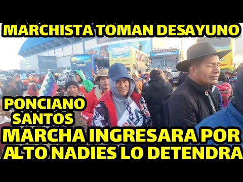 CONCENTRACIÓN EN ESTE QUINTO DIA PARA CONTINUAR CON MARCHA PARA SALVAR BOLIVIA DESDE AYO AYO..