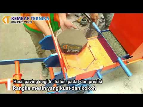 Mesin Batako Paving Cetak 6 | Kembar Teknika