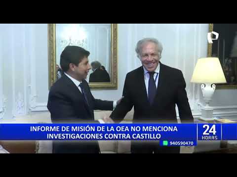 Cuestionan informe de la OEA por no dar cuenta de denuncias e investigaciones contra Pedro Castillo