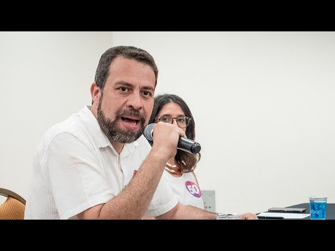 Coletiva de imprensa de Guilherme Boulos com as mídias progressistas