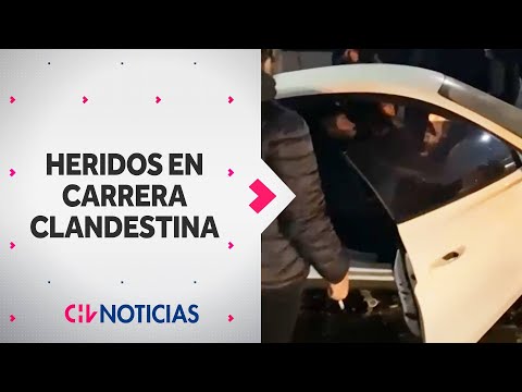 TRES HERIDOS dejó maniobras de derrape en carrera clandestina en Quilicura - CHV Noticias