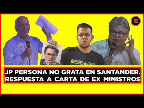 Declaran persona No Grata a JOTA PE en Santander - Ministro y Senador responden la CARTA de Gaviria