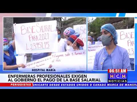 ¡Protesta! Enfermeras profesionales del hospital María exigen respeto a sus derechos
