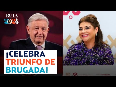 AMLO celebra que Clara Brugada sea la próxima jefa de gobierno de la CDMX: “tiene principios”