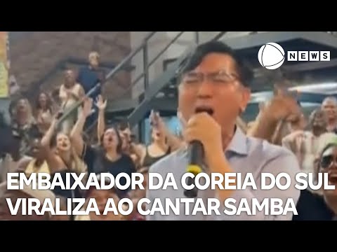 Embaixador da Coreia do Sul viraliza ao cantar samba