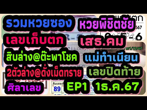 EP1รวมหวยซอง-เลขเก็บตก-หวยพิช