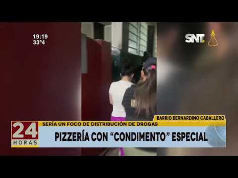 Pizzería allanada por agentes de la SENAD