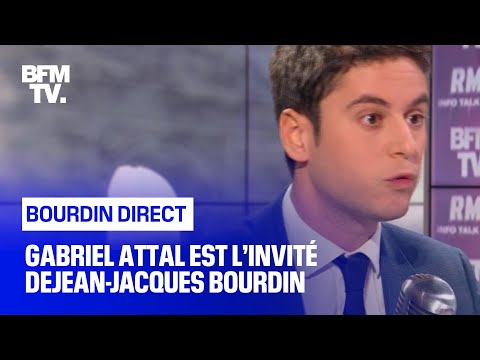 Gabriel Attal face à Jean-Jacques Bourdin en direct - 26/02
