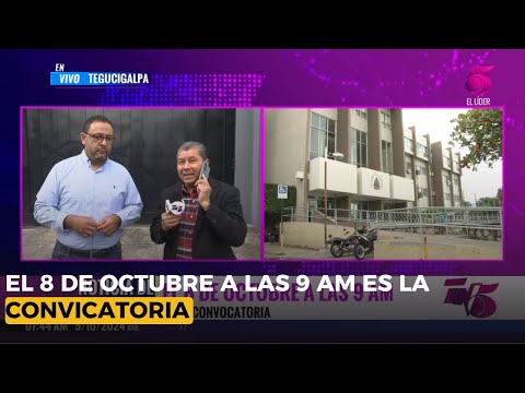 El 8 de octubre a las 9 a.m. es la convocatoria