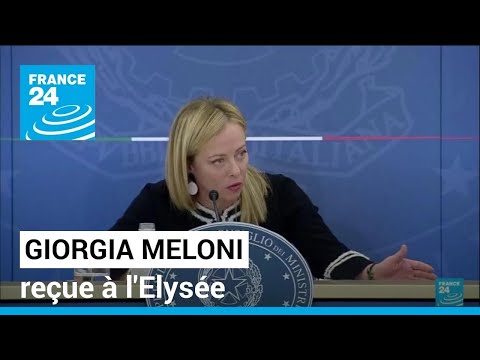 Giorgia Meloni reçue à l'Elysée dans un contexte de tensions entre Paris et Rome • FRANCE 24