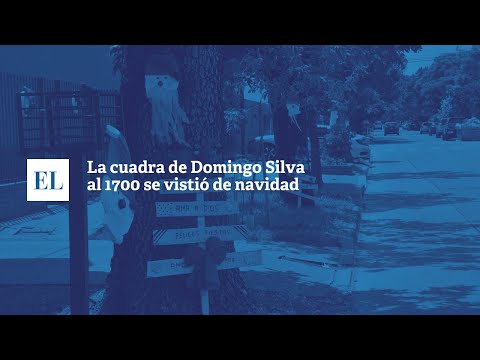 LA CUADRA DE DOMINGO SILVA AL 1700 SE VISTIÓ DE NAVIDAD