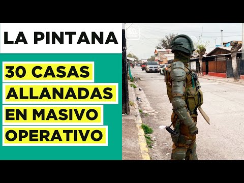 30 casas allanadas: Masivo operativo de Carabineros en La Pintana