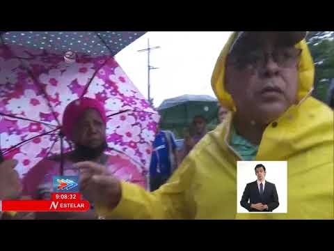 Autoridades del Partido y Gobierno de La Habana recorren lugares afectados por la lluvia