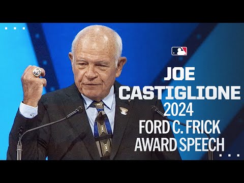 Joe Castiglione delivers his 2024 Ford C. Frick Award speech