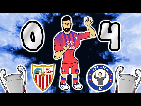 ??4 GOALS?? GIROUD scores four vs Sevilla (Champions League 20/21 Highlights)