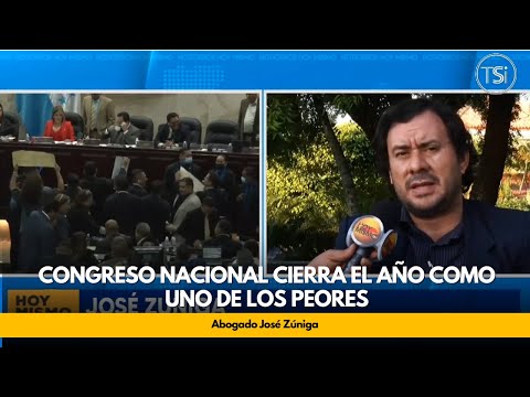 Abogado José Zúniga: Congreso Nacional cierra el año como uno de los peores