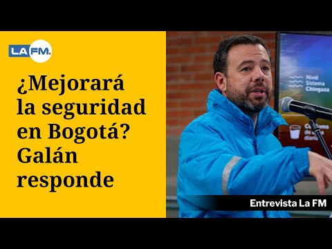 Bogotá: alcalde Carlos Galán habló de la seguridad de la ciudad