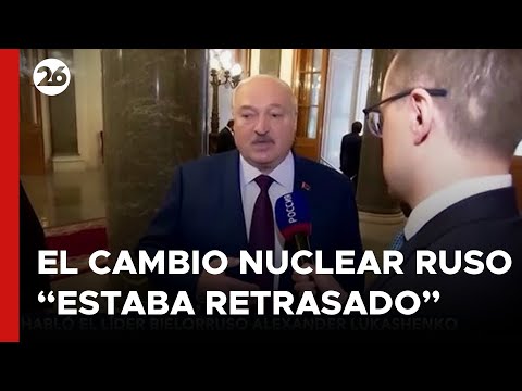 Alexander Lukashenko aseguro que el cambio nuclear ruso estaba retrasado