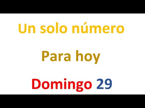 Un solo número para hoy Domingo 29 de septiembre, El campeón de los números