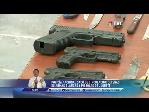 Policía Nacional sacó de circulación decenas de armas blancas