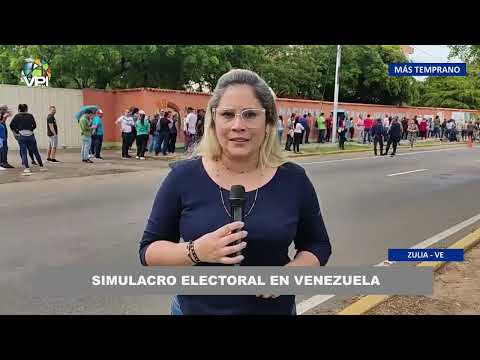 Simulacro electoral en Venezuela edo. Zulia - 30Jun