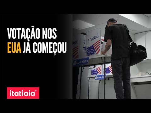 NORTE AMERICANOS JÁ COMEÇARAM A VOTAR PARA PRESIDENTE