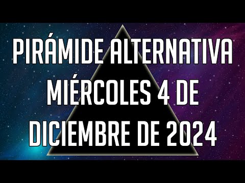 Pirámide Alternativa para el Miércoles 4 de Diciembre de 2024 - Lotería de Panamá