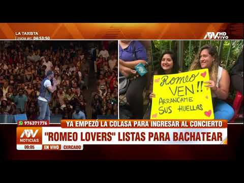 ¡Listas para bachatear! Fanáticos de Romeo Santos hacen 'colaza' desde temprano