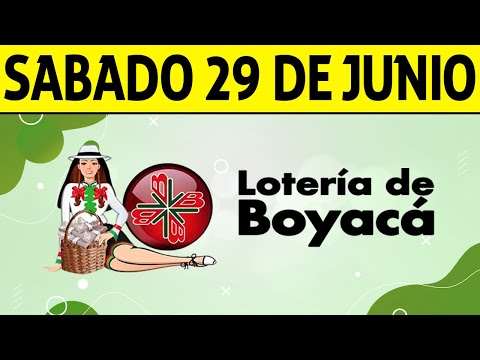 Resultados Lotería de BOYACÁ del Sábado 29 de Junio de 2024  PREMIO MAYOR