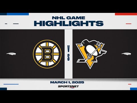 NHL Highlights | Bruins vs. Penguins - March 1, 2025