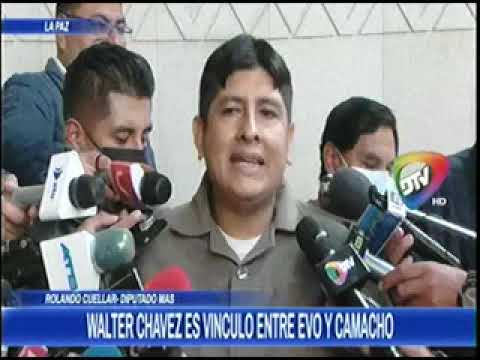 13092022 ROLANDO CUELLAR WALTER CHAVEZ ES EL  VICULO ENTRE EVO Y CAMACHO DTV