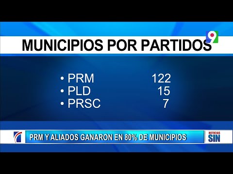 El PRM con victoria en más del 85% de los municipios| Emisión Estelar SIN